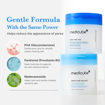 Medicube Zero Pore Pads Mild 2.0 - 155gr