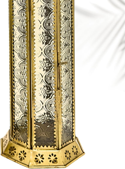 Set of 2 Moroccan Ramadan Lanterns Hexa Shape