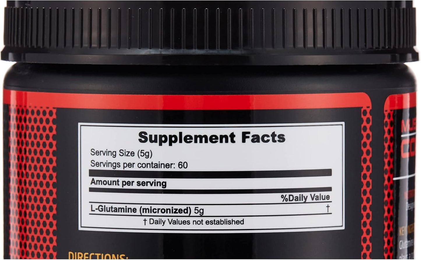 مكمل غذائي من ماسل كور نيوتريشن، غلوتامين ميكرونيزد | 300 غرام