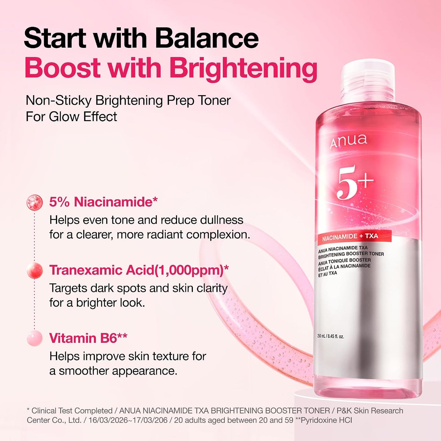 Anua Niacinamide TXA Brightening Booster Toner 250ml
