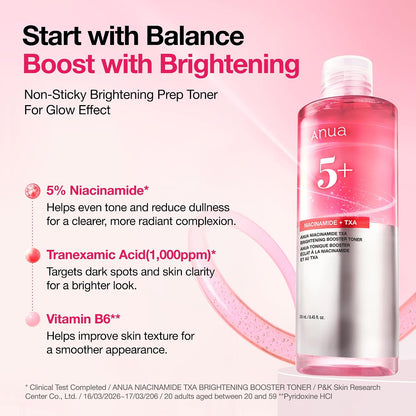 Anua Niacinamide TXA Brightening Booster Toner 250ml