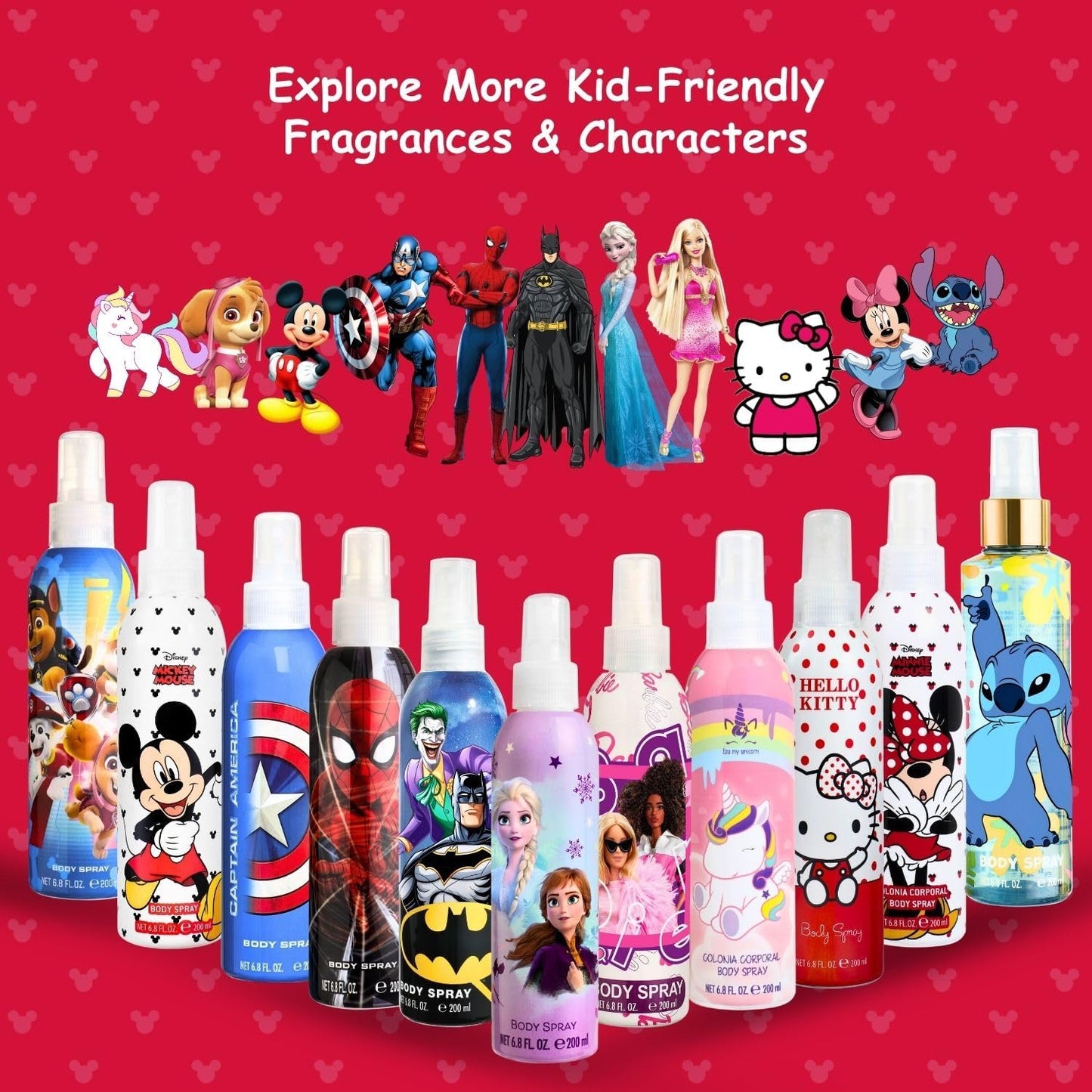 Air-Val Disney Minnie MoUSe Body Spray For Children, 200 Ml