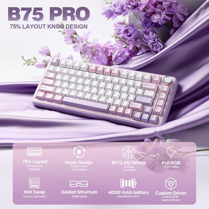 YUNZII B75 PRO Wireless Mechanical Keyboard