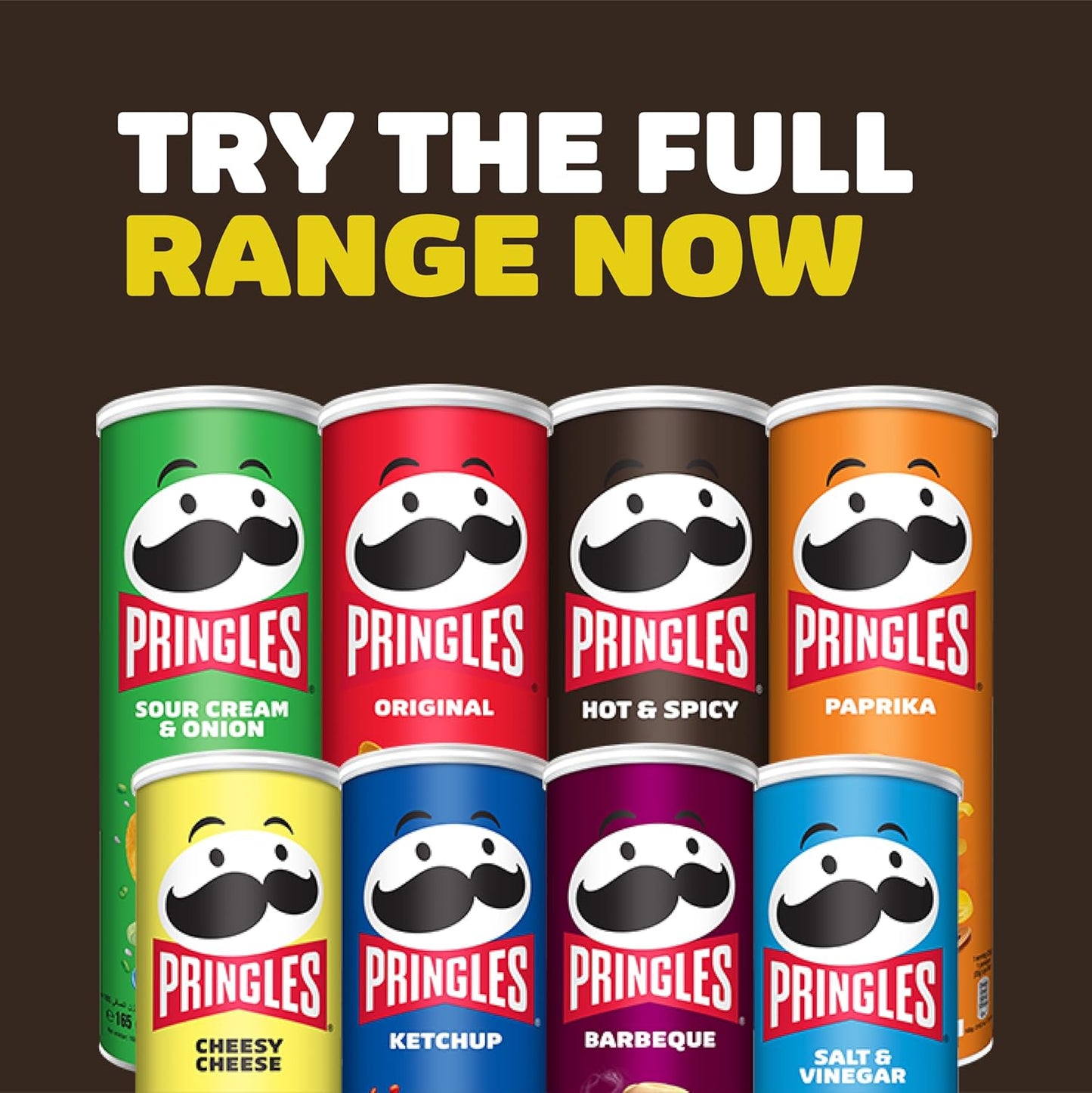 برينجلز بنكهة حارة ومتبلة - 165 غرام