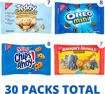 Nabisco Team Favorites Variety Pack 30 Snack Packs
