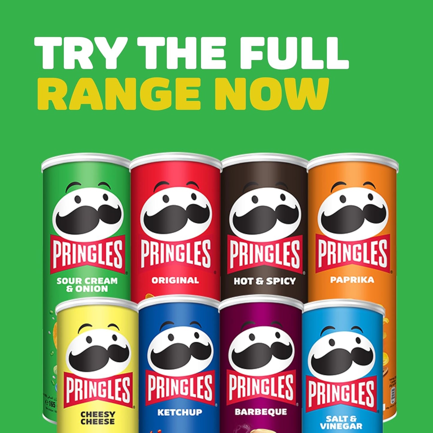 برينجلز بنكهة الكريمة الحامضة والبصل - 165 غرام