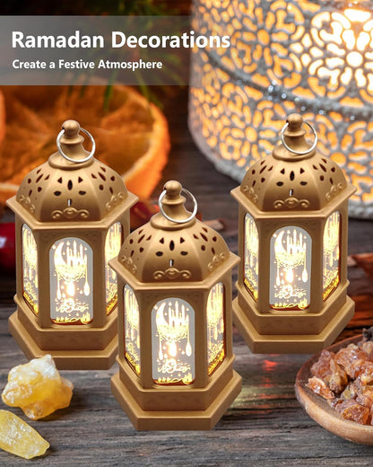 8 قطع من فوانيس الشموع الرمضانية