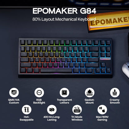 EPOMAKER G84 80% RGB Gaming Mechanical Keyboard