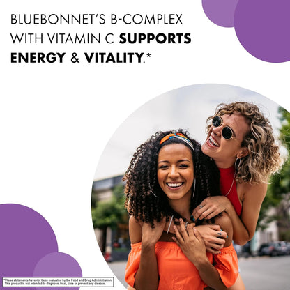 Bluebonnet Nutrition Blue Bonnet Stress B-Complex Vegetable Capsules, 50 Capsules