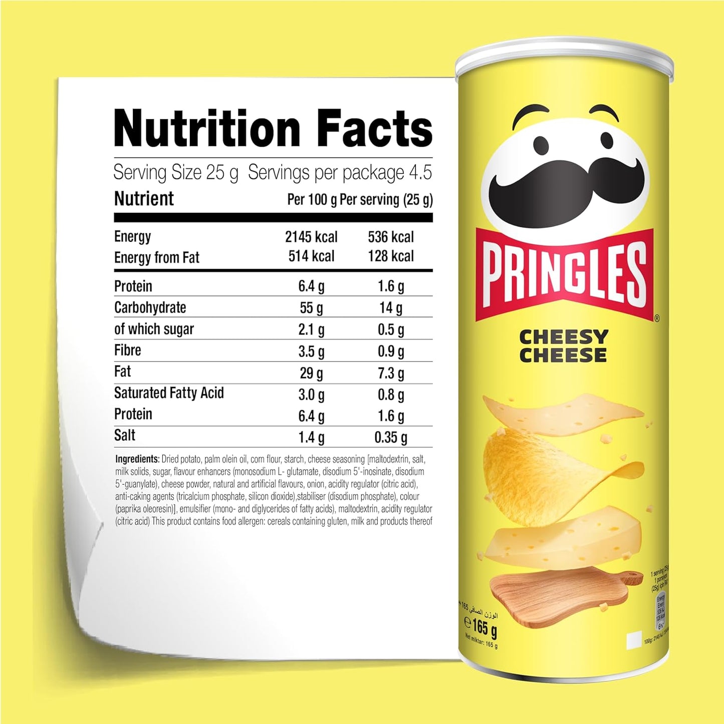 Pringles Cheesy Cheese Flavour  - 165gm