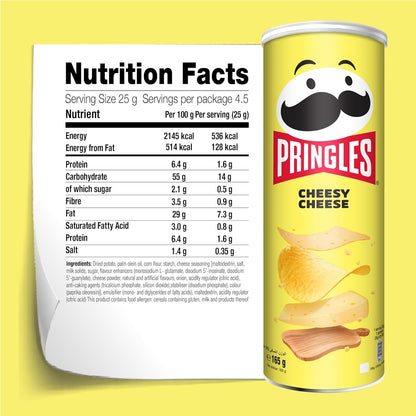 Pringles Cheesy Cheese Flavour  - 165gm