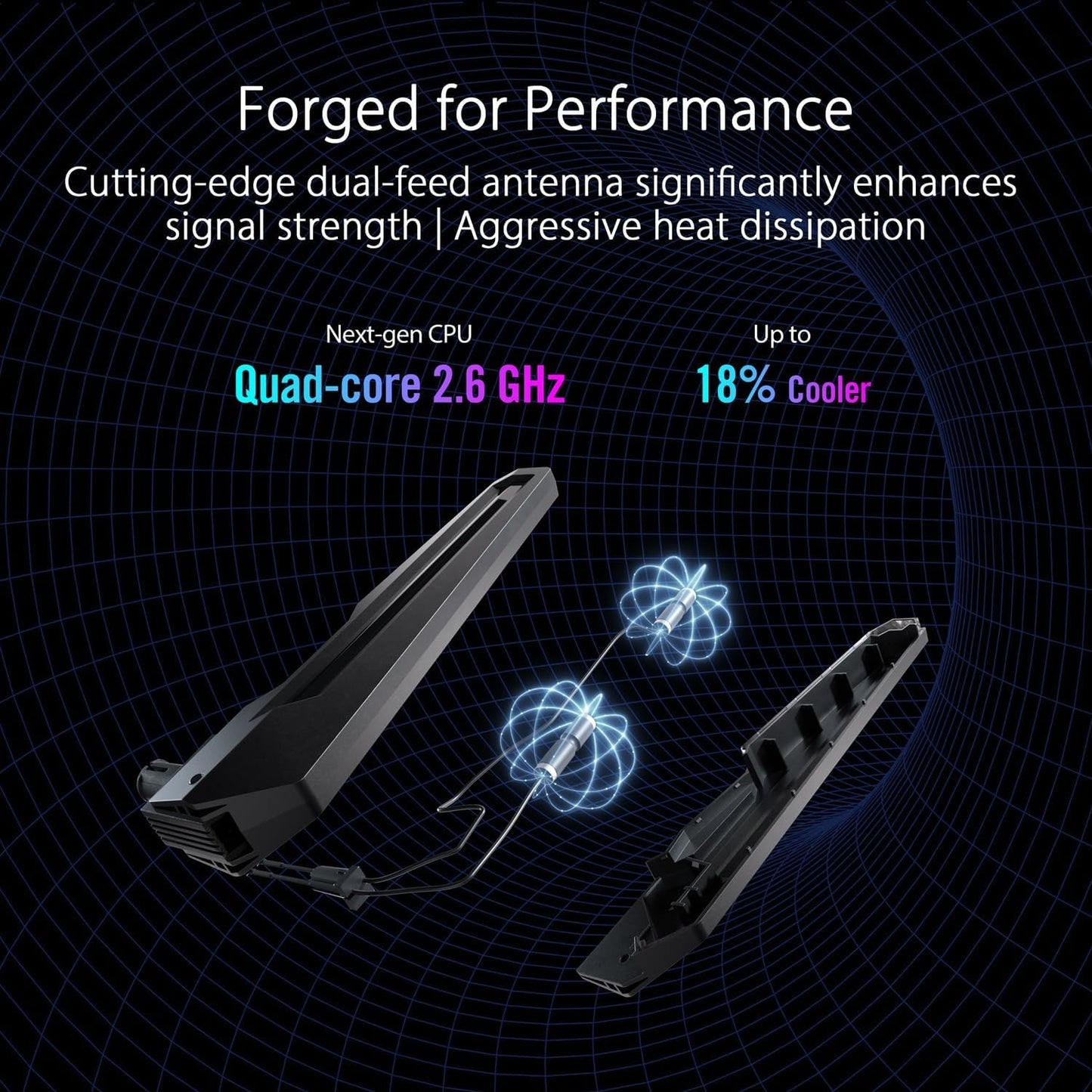 ASUS ROG Rapture GT-BE98 Quad-band WiFi 7 AiMesh Extendable Gaming Router