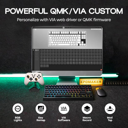 EPOMAKER G84 80% RGB Gaming Mechanical Keyboard