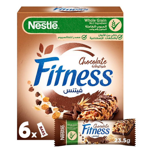 Fitness Nestle Fitness Chocolate Cereal Bar 6 x 23.5g
