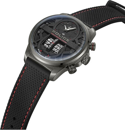 Police Rotorcrom Gents Watch With Silicone Strap