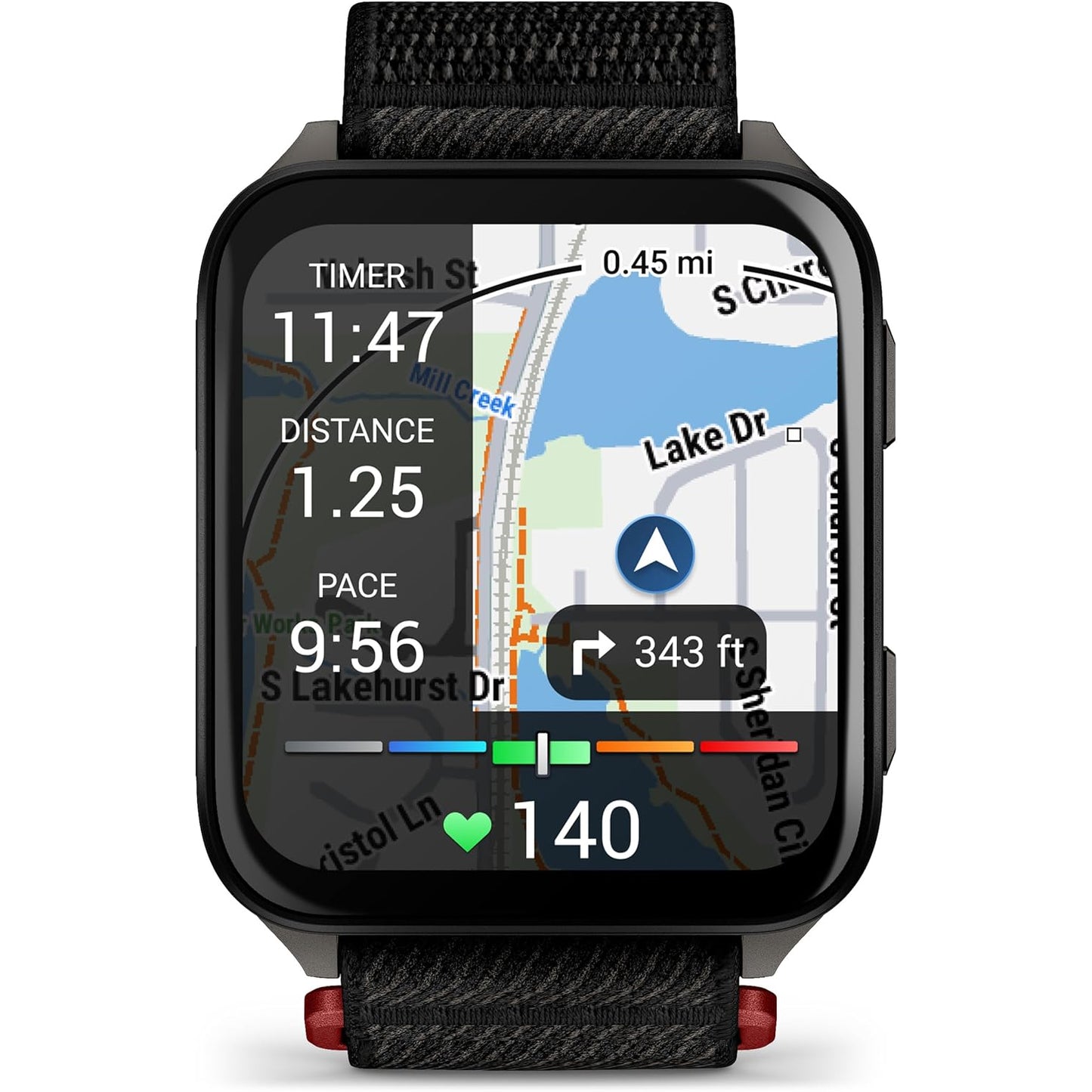 GARMIN Venu® X1 - Black with Slate Titanium Caseback and Black ComfortFit Nylon Band