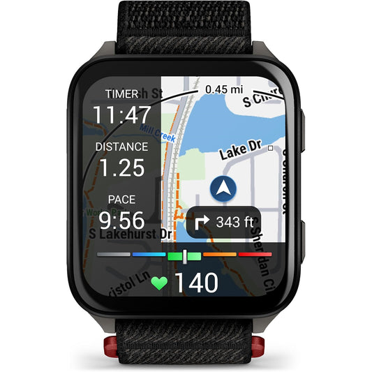 GARMIN Venu® X1 - Black with Slate Titanium Caseback and Black ComfortFit Nylon Band