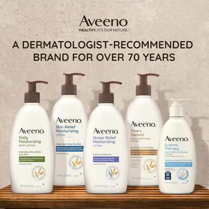 Aveeno Daily Stress Relief Body Lotion with Lavender Scent for Moisturizing 354ml