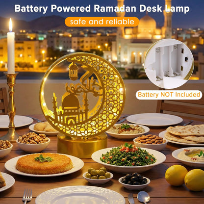 زينة رمضانية، مصباح طاولة على شكل هلال