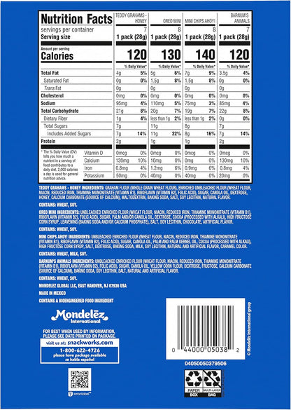 Nabisco Team Favorites Variety Pack 30 Snack Packs