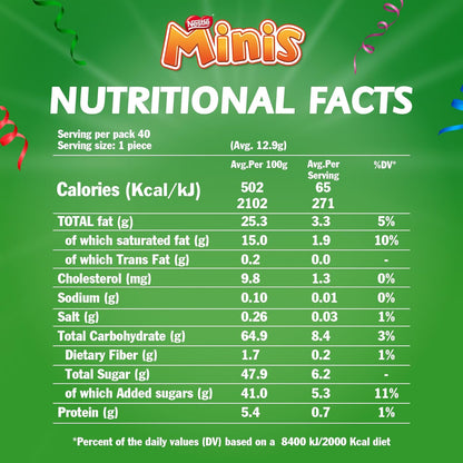 كيس شوكولاتة نستله ميني ميكس (495.5 غرام)