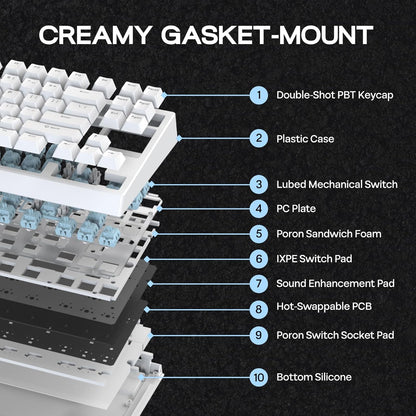 EPOMAKER G84 80% RGB Gaming Mechanical Keyboard