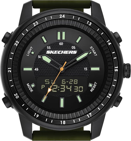 Skechers Men's Quartz Lightweight Analog Digital Watch