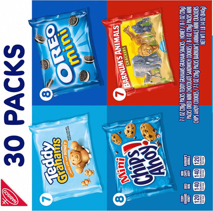Nabisco Team Favorites Variety Pack 30 Snack Packs